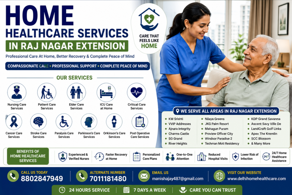 Home Healthcare Services in Raj Nagar Extension 1 Home Healthcare Services in Raj Nagar Extension by Delhi Home Healthcare Services