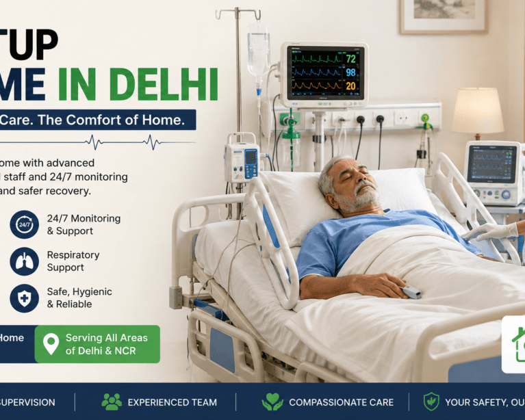 ICU setup at home in Delhi