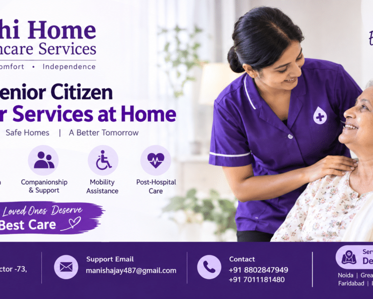Senior citizen attendant at home