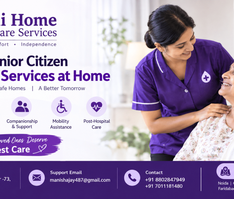 Senior citizen attendant at home